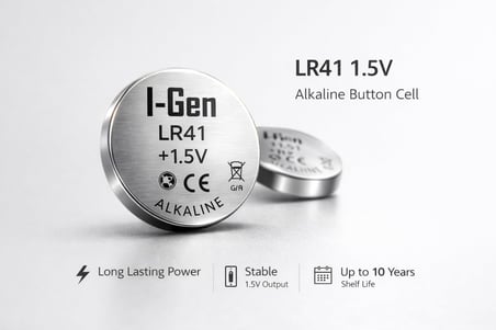 Batteries LR41 1.5V Alkalin Düğme Pil (AG3, G3, 192, L736) (10’lu Paket)