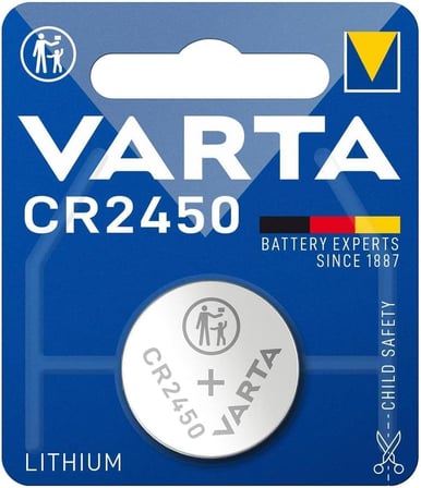 Lityum pil CR 2450, 560 mAh, 3 V, tekli blister