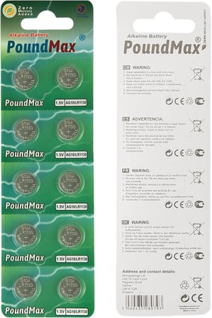 10 X AG10, LR54,1,5V Alkalin Düğme Pil