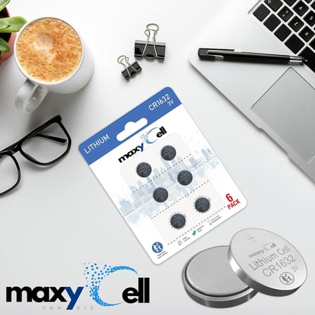 CR1632 Lityum Madeni Para Hücresi Pil 3V Saatler, Anahtarlıklar, Oyuncaklar, Hesap Makineleri, Tıbbi Cihazlar, Termometreler, Sızdırmaz DL1632 ECR1632 (6'lı Paket) için Yüksek Kapasiteli Uzun
