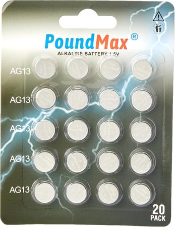 20 X LR44 AG13 1,5 V Alkalin Düğme Pil, Cıvasız, Sızdırmaz, Uzun Süreli Dayanıklılık, Oyuncaklar, Ölçüm Cihazları ve Hesap Makineleri için A76, G13, L1154, SR44, G13A ile Uyumlu