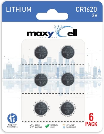 CR1620 Lityum Para Hücresi Pil 3V Yüksek Kapasiteli Uzun Ömürlü Güvenilir Güç Saatler, Anahtarlıklar, Oyuncaklar, Hesap Makineleri, Tıbbi Cihazlar, Termometreler, Sızdırmaz DL1620 ECR1620 (6