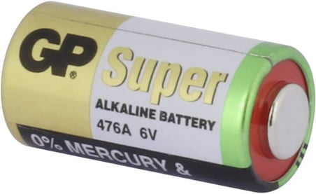 Batteries Gp476A Süper Alkalin 476A/Px28A/A544/4Lr44 Boy Pil, 6 Volt, Tekli Kart