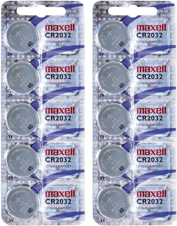 CR2032 2032 düğme pil, toplam 10 adet