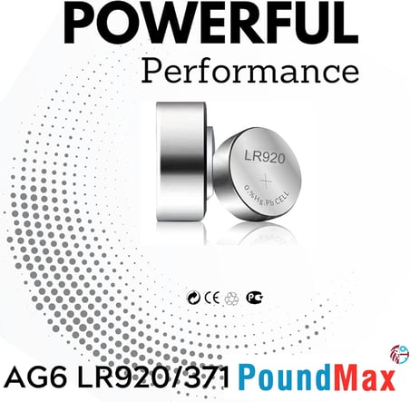 10 adet AG6 (370,371,LR921,LR69,SR920W) 1.5V Alkalin Düğme Pil