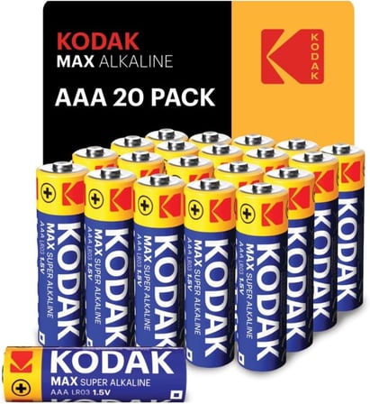 Kodak Max 20 Adet Alkalin İnce Pil-AAA-Shrink