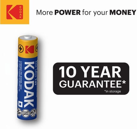 Kodak Max 20 Adet Alkalin İnce Pil-AAA-Shrink
