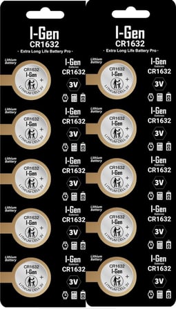 Cr1632 Pil Lityum Düğme Pil 3V 1632 (10'lu Paket)