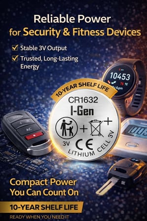 Cr1632 Pil Lityum Düğme Pil 3V 1632 (10'lu Paket)