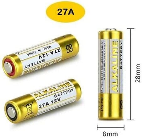 27a 12 Volt Alkalin Pil - Kumanda Pili - 5'li