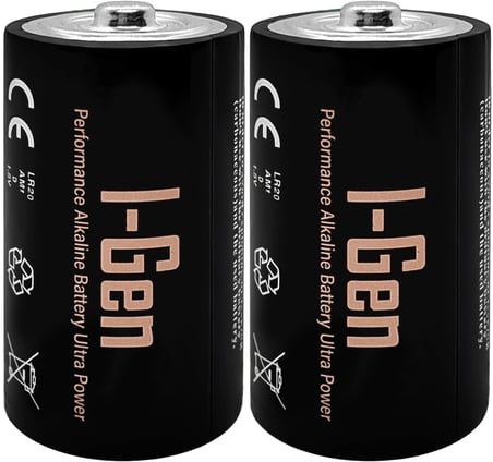 Batteries LR20 Ultra Alkalin D Boy Pil 1.5V Büyük Boy Pil (2, 2'li Paket)