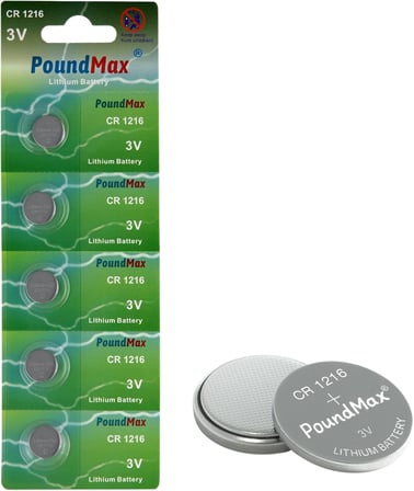 1216 DL1216 3V Lityum Düğmeli Pil (5'li Paket)