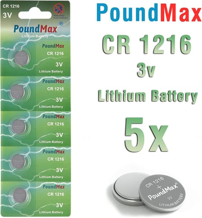 1216 DL1216 3V Lityum Düğmeli Pil (5'li Paket)