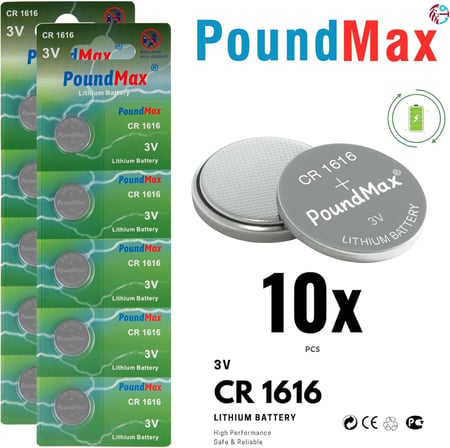 10 Adet 1616 CR1616 DL1616 3V Lityum Madeni Para Pil