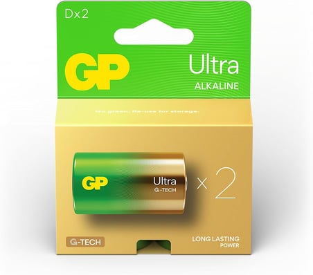 D Mono Batarya Alkalin Ultra 1,5V 2 Adet