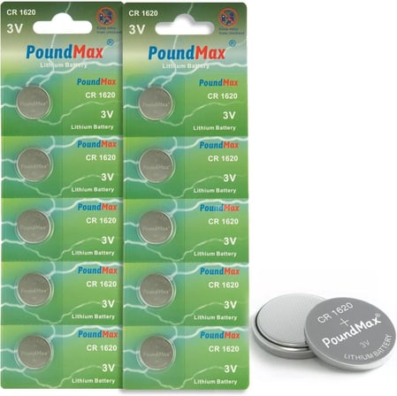 10 x 1620 CR1620 DL1620 3V Lityum Madeni Para Pilleri
