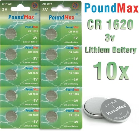 10 x 1620 CR1620 DL1620 3V Lityum Madeni Para Pilleri