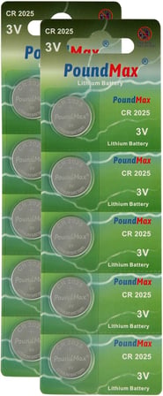 10 lu CR2025,MP058 Düğme Pil