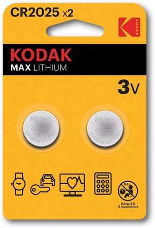 Kodak 2 Adet Ultra Lityum CR2025 Para Pil