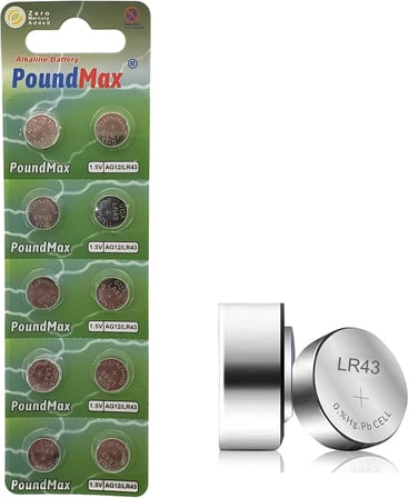 10 X AG12,LR43,LR1142,386,1,5V Alkalin Düğme Pil