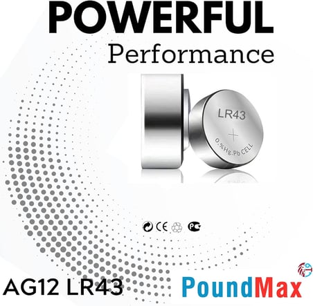 10 X AG12,LR43,LR1142,386,1,5V Alkalin Düğme Pil