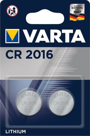 CR2016 düğme pil, 2 adet, lityum madalyon, 3 V, çocuklar için güvenli ambalaj, elektronik küçük cihazlar için - araba anahtarı, uzaktan kumanda, tartılar