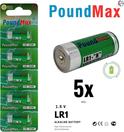 5 adet 910A (LR1) 1.5V Alkalin Pil