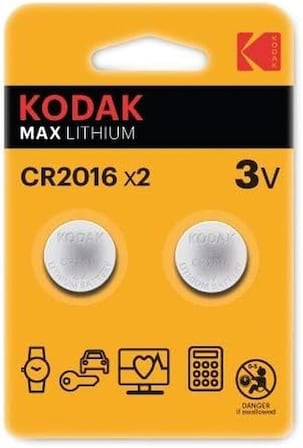 Kodak 2 Adet Ultra Lityum CR2016 Para Pil