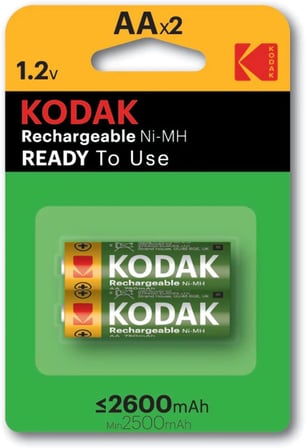 Kodak pil AA Mignon Ni-MH 2600 mA, 2-ER paket