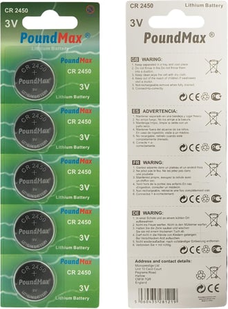 10 x 2450 CR2450 DL2450 3V Lityum Madeni Para Pilleri