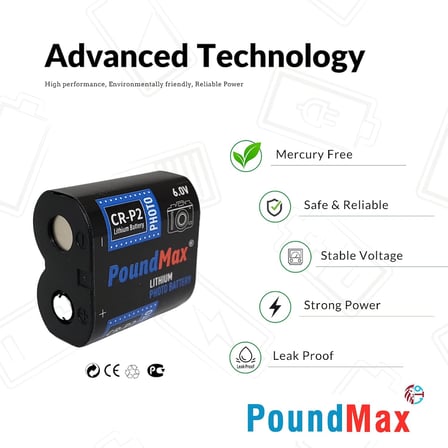 CRP2 6V Lityum Pil Fotoğraf Makinesi için (CR223,DL223)