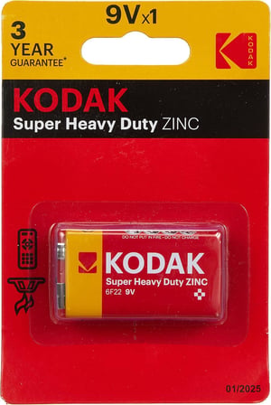 Kodak 30953437 Çinko Karbon Pil, Kırmızı