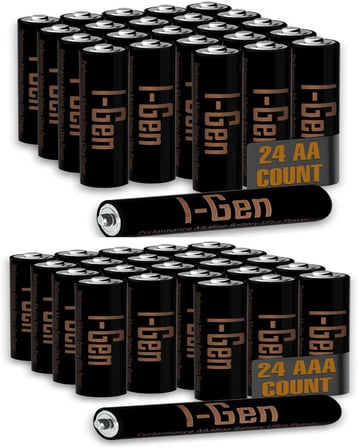 A175 Ultra Alkalin 24'Lü Paket Lr03 1.5V Aaa İ̇Nce Kalem Pil + 24'Lü Paket Lr6 1.5V Aa Kalem Pil