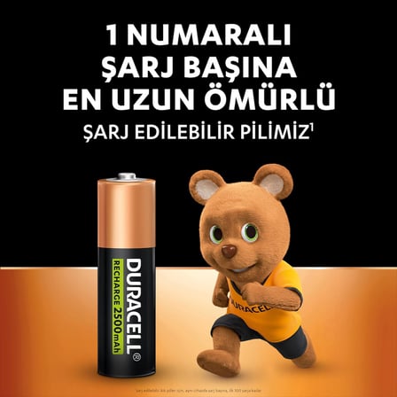 Şarj Edi̇Lebi̇Li̇R Aa Kalem Pil (2’Li Paket), 2500 Mah Nimh