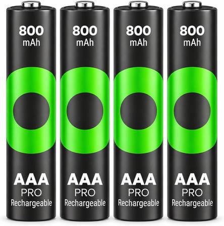 Batteries Recyko Pro AAA İnce Ni-Mh Şarjlı Pil, 1.2 Volt, 4'lü Kart