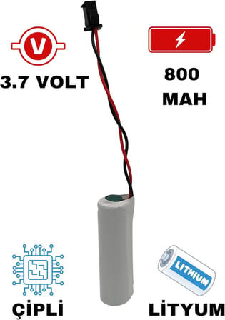 3.7 Volt 800 Mah Şarj Edilebilir Şarjlı Pil Kumandalı Araba Ve Oyuncaklarla Uyumlu Yedek Pil