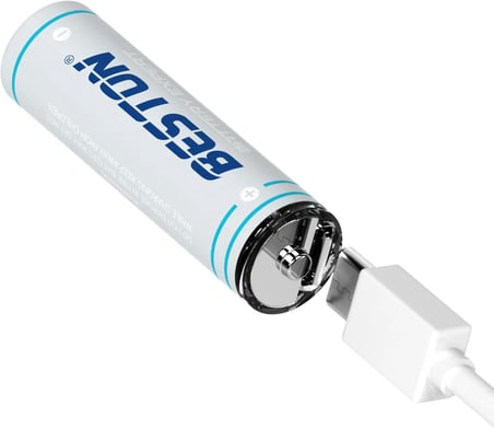 4'Lü Şarj Edilebilir Aa Lityum Pil | 1.5V 500Mah 2200Mwh, Usb-C Şarjlı, 1000+ Döngü, Sabit Voltaj Çıkışlı, Mikrofon, Oyuncak Ve Küçük Cihazlar İ̇Çin, 2Ac-06