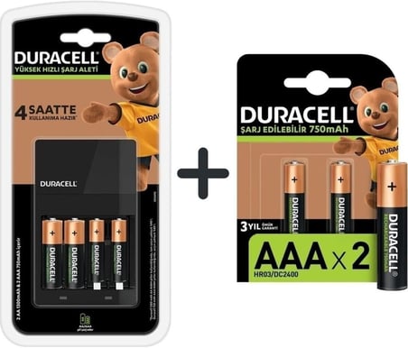Cef 14 Şarj Aleti Ve Şarj Edilebilir Aaa 750Mah 2 Pil
