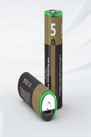 USB Type-C Şarjlı AA Pil 1.5V 1000+ Kez Şarj Edilebilir Lityum Kalem Pil 2'li Paket