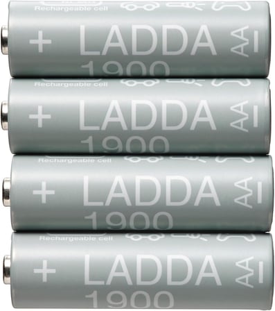 Şarj edilebilir pil, HR6 AA 1.2V, Pil kapasitesi: 1900 mAh.