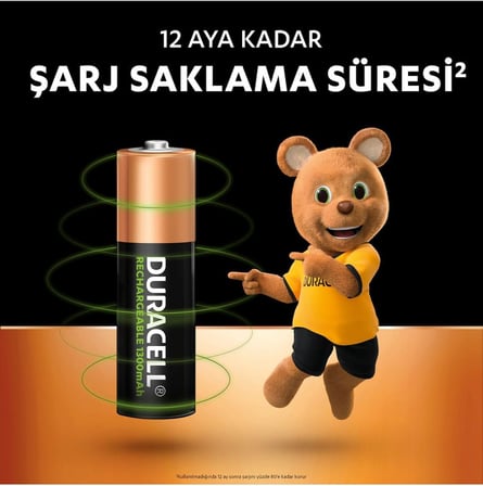 Şarj Edilebilir Aa 1300Mah Piller, 4'Lü Paket