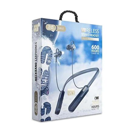 SBZ Neckband V5.3 Bluetooth Boyun Askılı Sporcu Kulaklık 8 Gün Pil Ömrü SuperBaSS