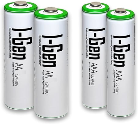 B180 2 Adet Aa 2700 Mah Şarjlı Kalem Pil + 2 Adet Aaa 900 Mah Şarjlı İ̇Nce Kalem Pil 1.2V Ni-Mh