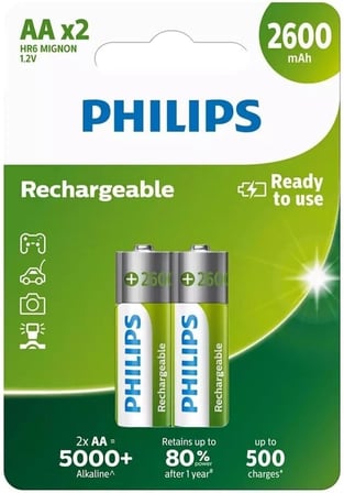 Çok Aşamalı Life Nimh Pil Aa Mignon 2600 Mah 2'Li Paket