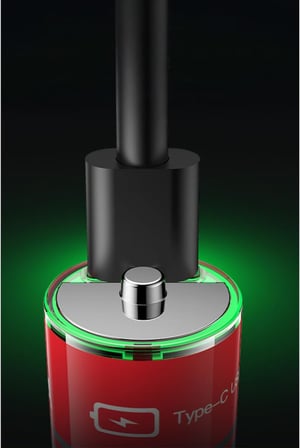 YP88 4 Adet Şarj Edilebilir Yüksek Verimli 1430 mAh 1.5V AA Pil - Siyah