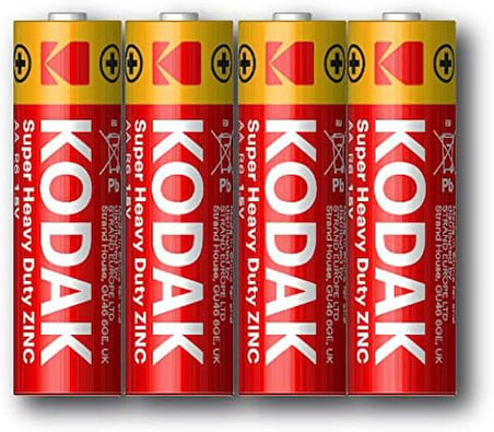 Kodak 30411708 Çinko Karbon Pil, Kırmızı