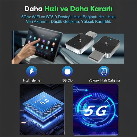 SL-CAR01 2in1 Android ve Apple Cihazlar Kablosuz Android Auto ve Carplay Adaptörü
