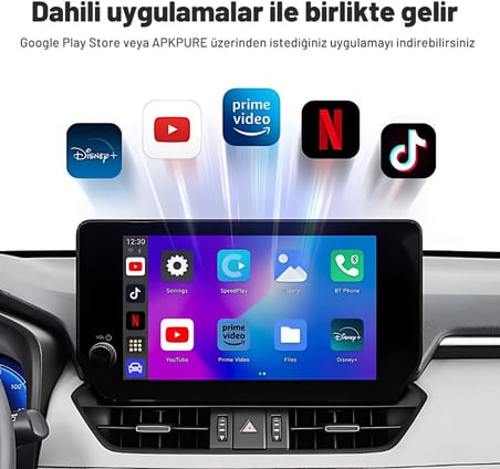 Carplay Ai Box 4GB+32GB Youtube,netflix,google Play & Kablosuz Carplay&android Auto- Android 14
