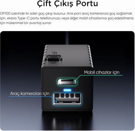 OP100 OBD Park Modu Bağlantı Kiti + Type-C Park Modu Kablosu