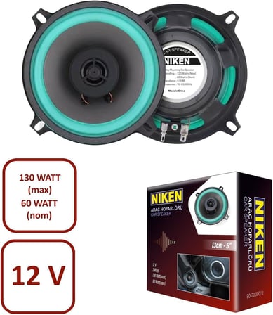 Araç Hoparlörü 13CM 5inç 4 OHM 130 Watt 1 ADET